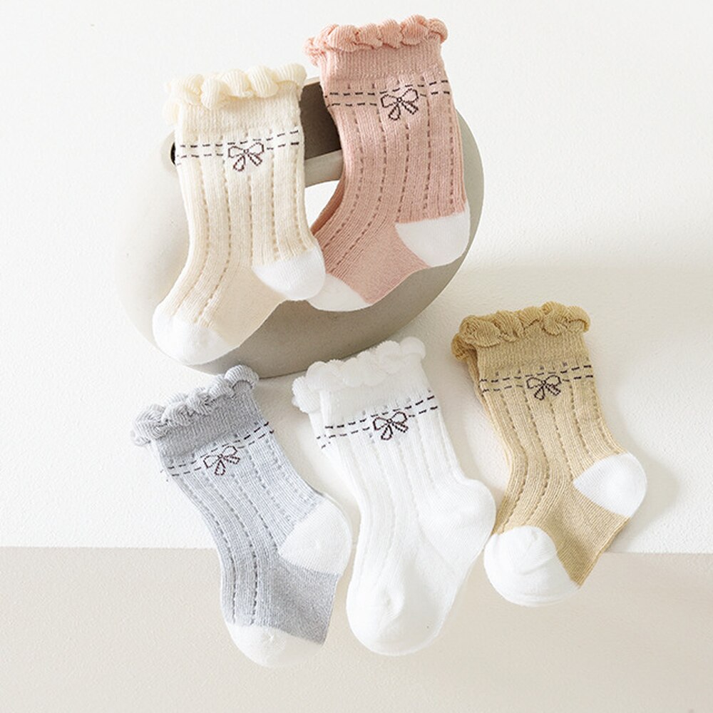Calzini per bambini calzini per ragazze calzini per bambini traspiranti in Mesh per BabysCotton calzini per neonati svegli accessori per vestiti per bambini 0-3Y