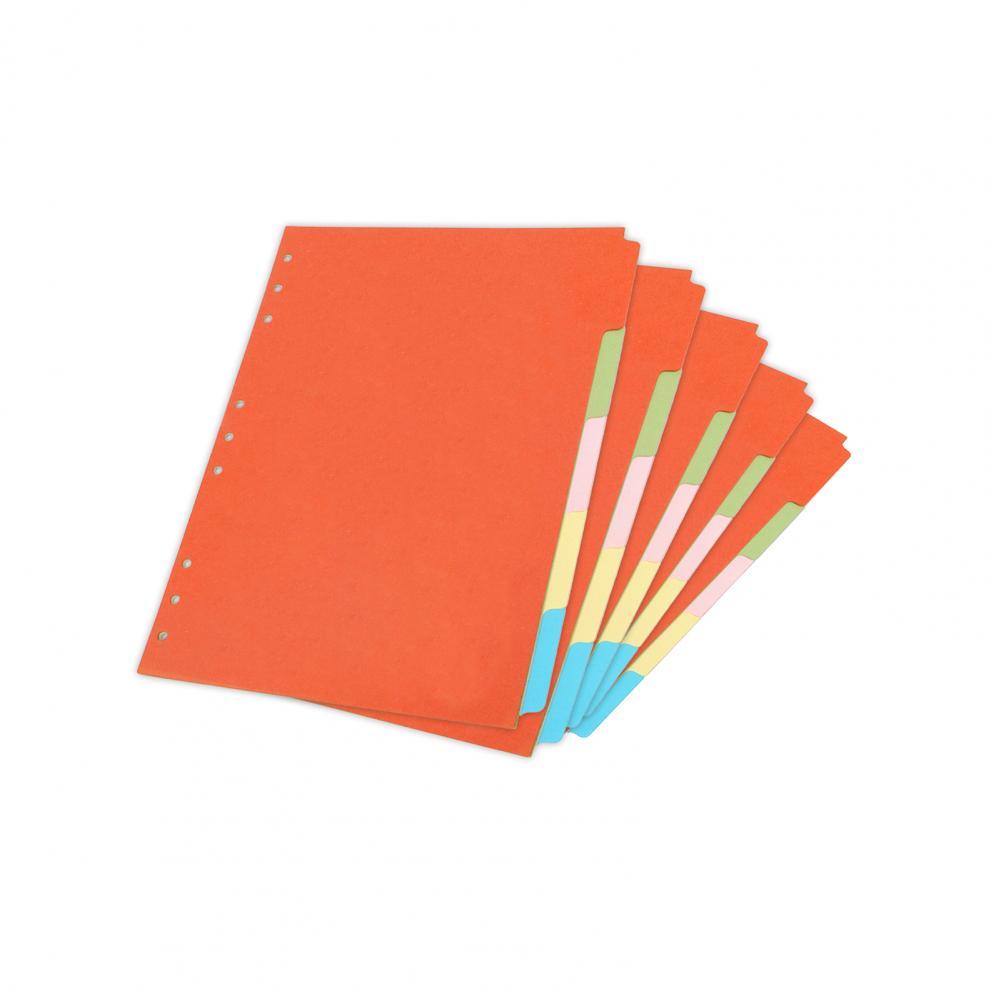 Duże 5 szt. Trwałe notatki na książki dzielniki na przedmioty przekładki na segregatory papierowe trwałe robić biura:  wielobarwność M