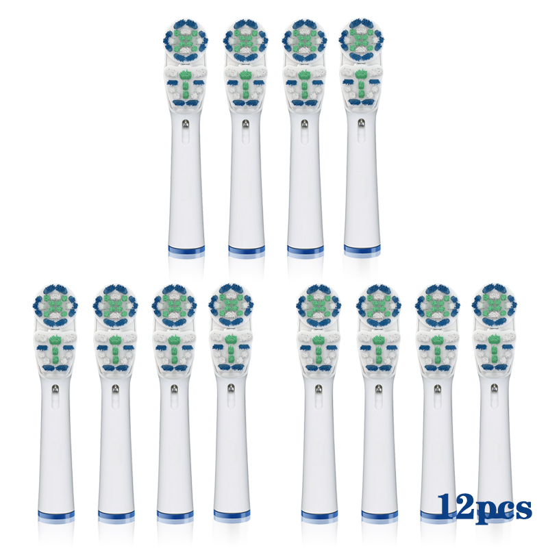 Børstehoder tannbørstehode til oral-b til braun til oral-b hoder dobbel rengjøring til braun cross børstehoder refill: Brun