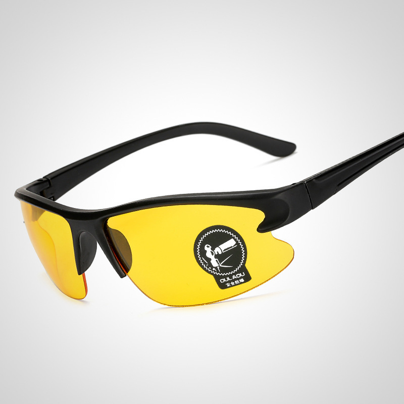 Udendørs sport gul linse nattesynsbriller kørsel hd briller lunette nuit vision gafas sol hombre