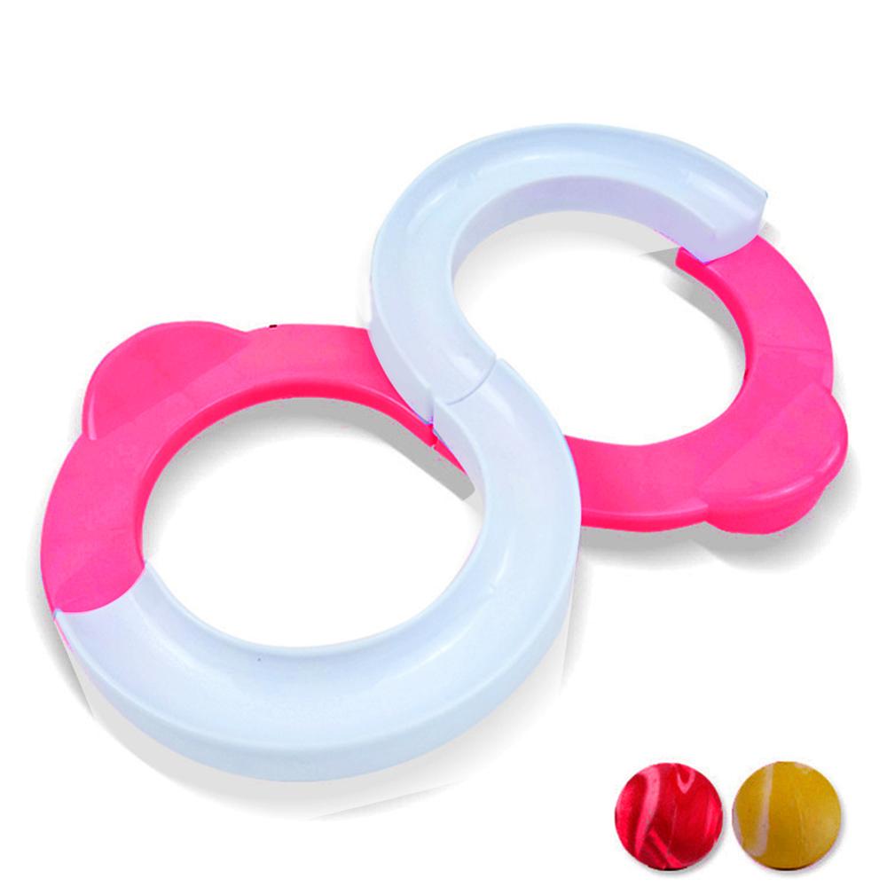 Juguetes De Bola Orbital de 88 para niños, esfera Circular infinita, mano-ojo, bolas de entrenamiento de atención, juguetes ZJ55: Pink-white