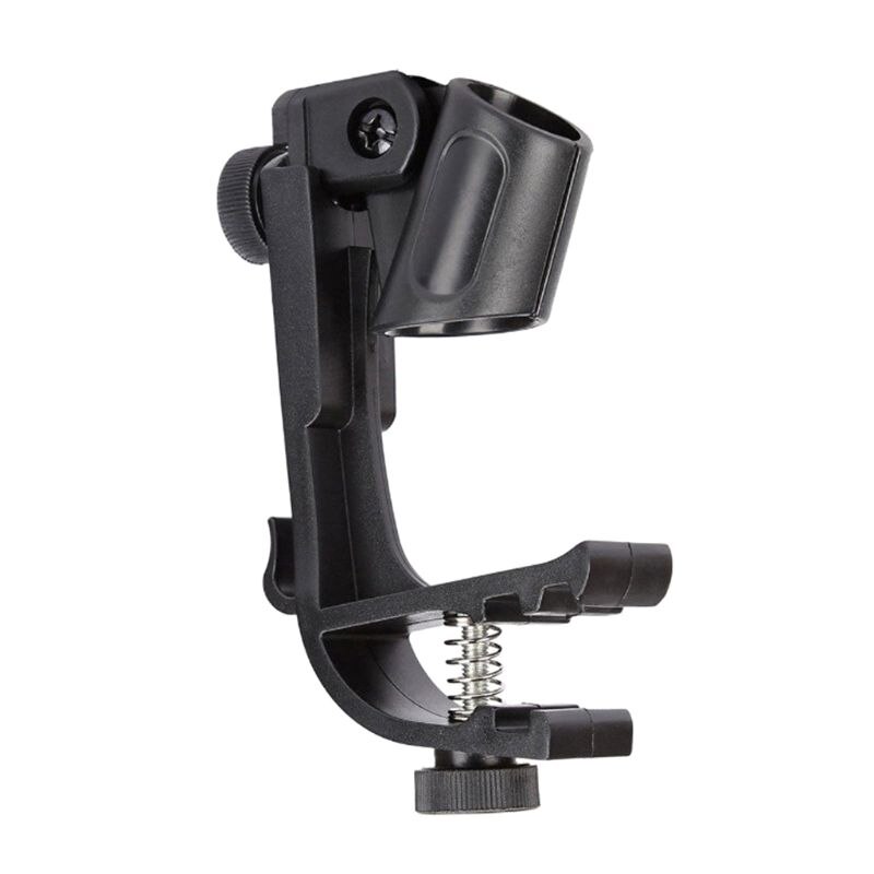 Adjustable Clip On Drum Rim Shockproof Mount Microphone Mic Clamp Stand Holder 103E