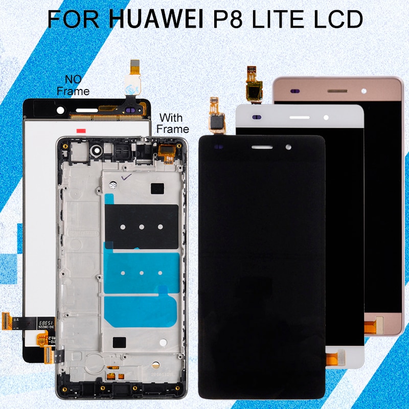 Catteny P8 Lite Lcd da 5.0 pollici per Huawei P8 Lite Schermo con L'assemblea di Schermo di Tocco per Honor 4C Lcd Y6 Schermo di Trasporto libero