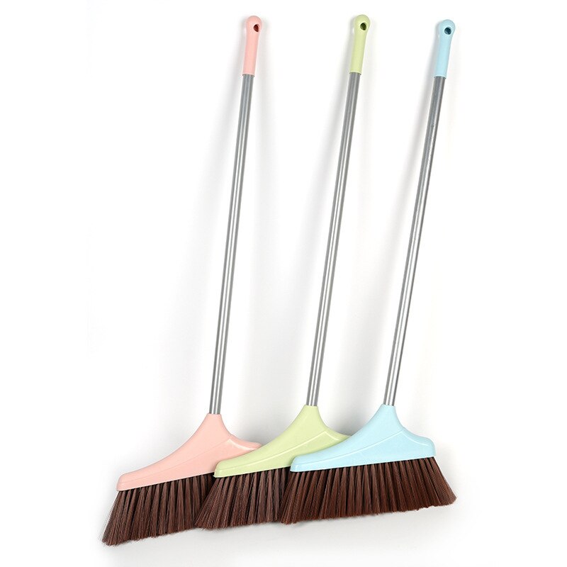 Plastic Huishoudelijke Zachte Haar Bezem Plastic Eenvoudige Candy Kleur Bezem Bedrijf School Bezem
