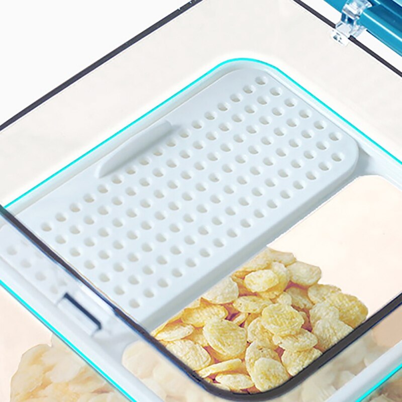 PP Food Storage Jar Airtight Plastic Clear Container Set Kitchen Container Set With Bamboo Lid And Silicone Glass Preservation