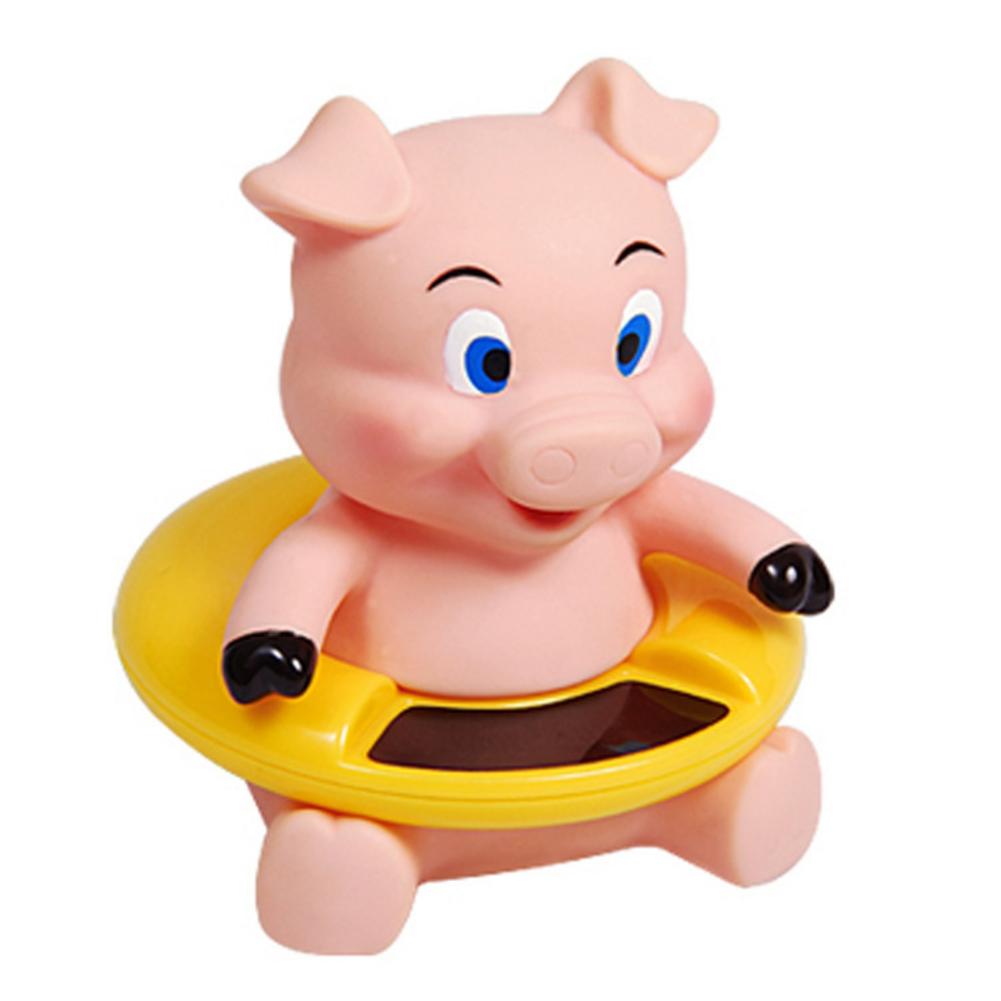 Termómetro de baño de dibujos animados para niños, juguete de ducha infantil con temperatura de delfín, cuarto de agua bonito, 1 pieza: piggy