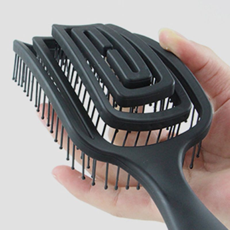 Peine cepillo de pelo con ventilación , masaje antiestático para el cuero cabelludo, peines húmedos, herramientas para el pelo de estilo de peluquería para uso doméstico en salón