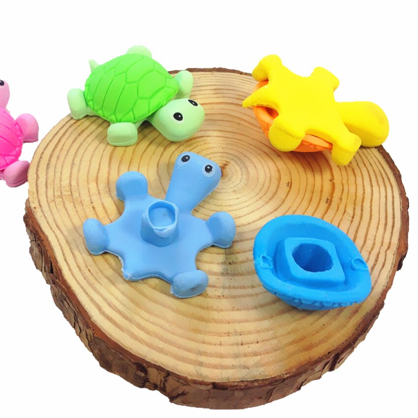 36pcs/lot Cute turtle Style Eraser Funny Eraser Office&amp;Study Rubber Erase Kids