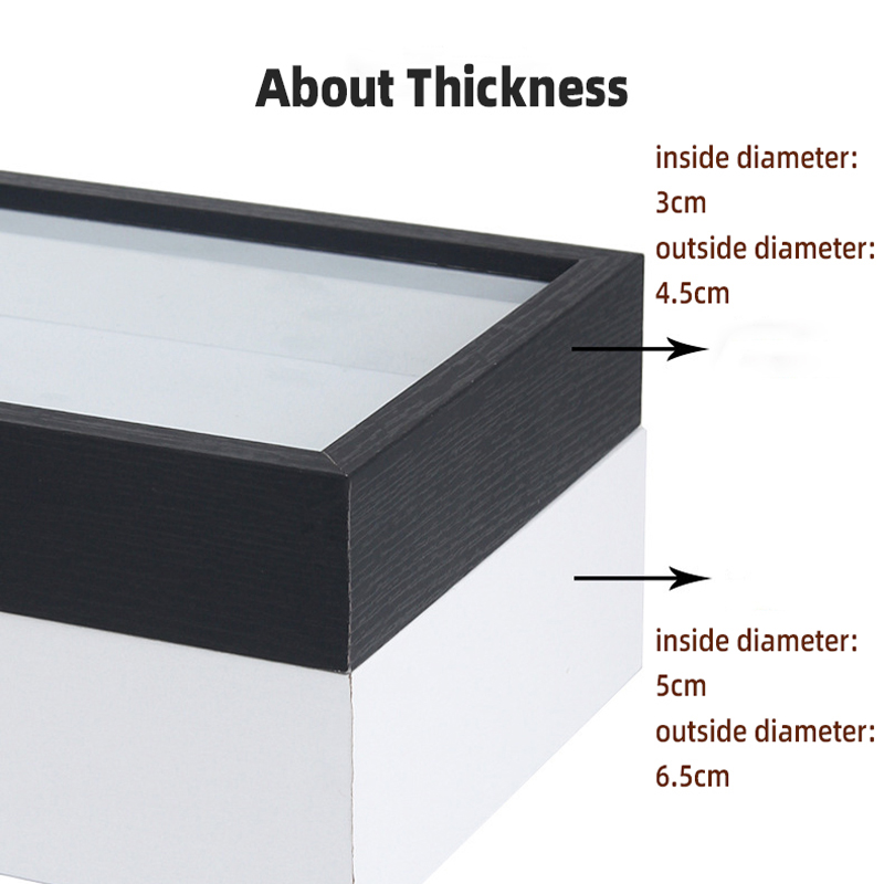 Shadow Box Frame 3D Hollow 3cm 5cm Photo Frame Dried Flower Specimen Holder Handmade DIY Handwork Display Home Decoration