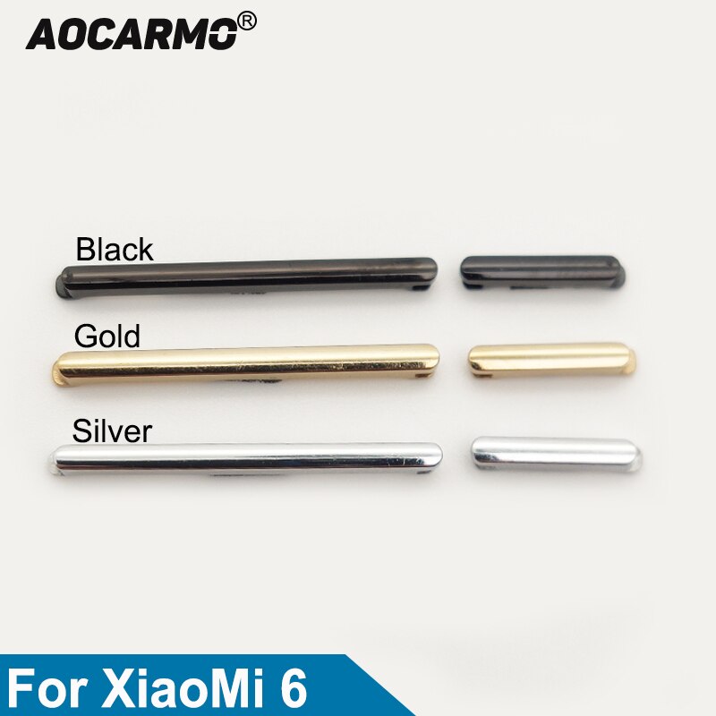 Aocarmo Für XiaoMi 6 mi6 Energie an/aus Volumen hoch/Nieder Geschmack biegen Kabel Mit Klebstoff Ersatz Teile