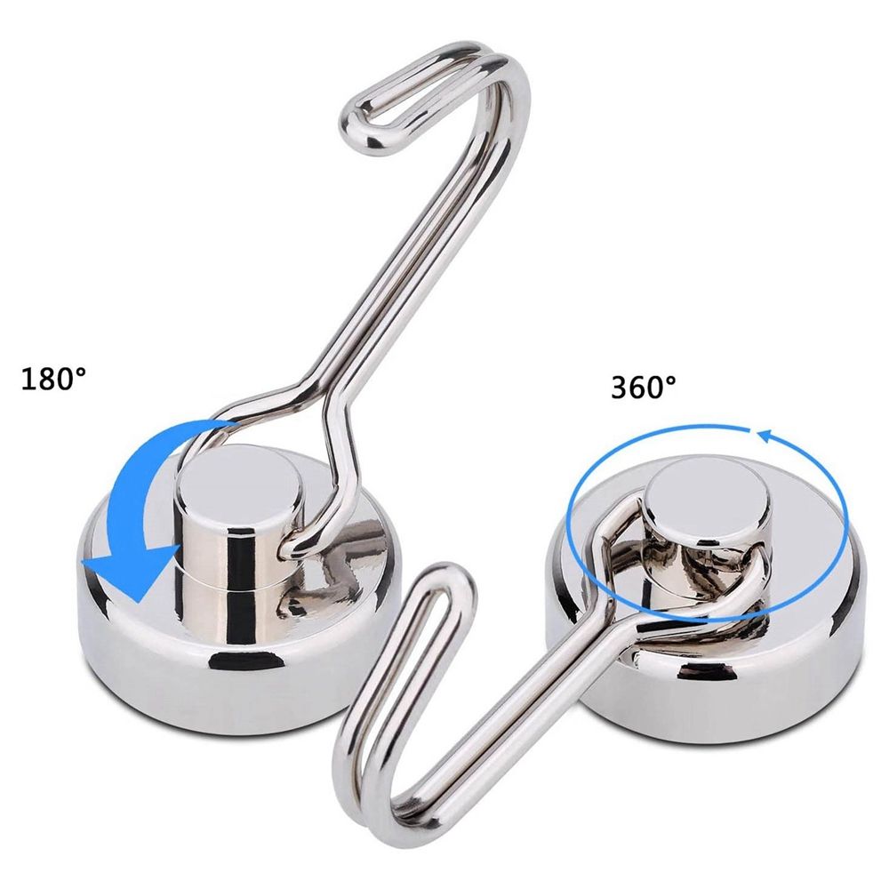 Czarne haczyki magnetyczne ciężki obowiązek neodymowy haczyk z magnesem brelok robić wewnątrz wiszące na zewnątrz lodówka grill kuchnia