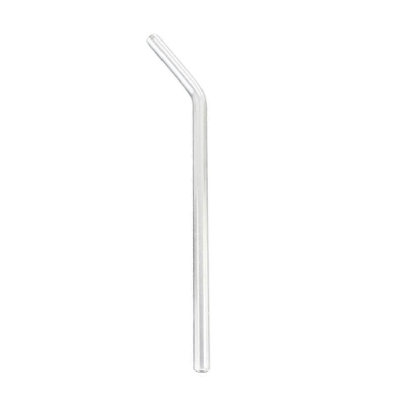 High Temperature Resistant Glass Straw Heat Drinking Glass Straws Reusable Transparent Glass Straw 8mm*18: Transparent
