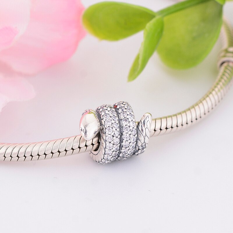 925 Sterling Zilveren Dieren Snake Kralen Diy Charms Past Originele Bedels Armbanden Sieraden Maken