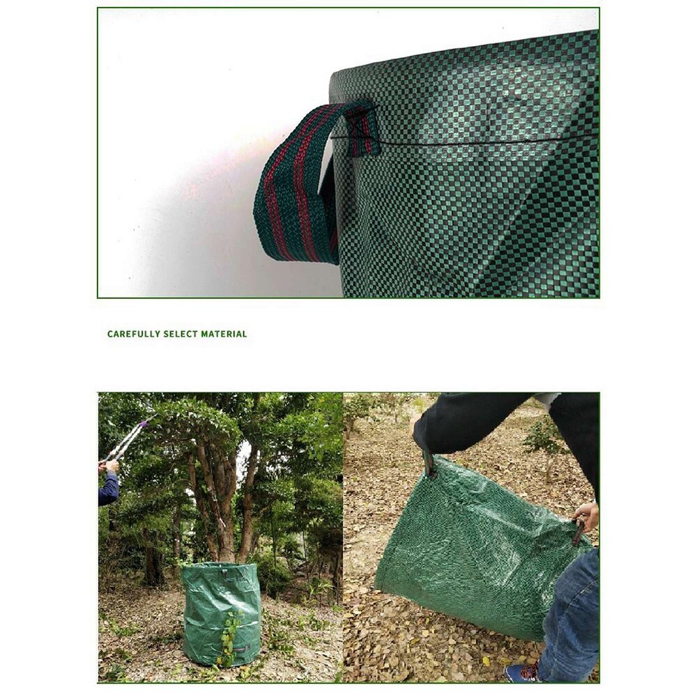 Affaldsopbevaringspose affaldsspand folde pop-up blomsteropsamlingsboks bærbar til haven camping og have blade og blade opbevaring