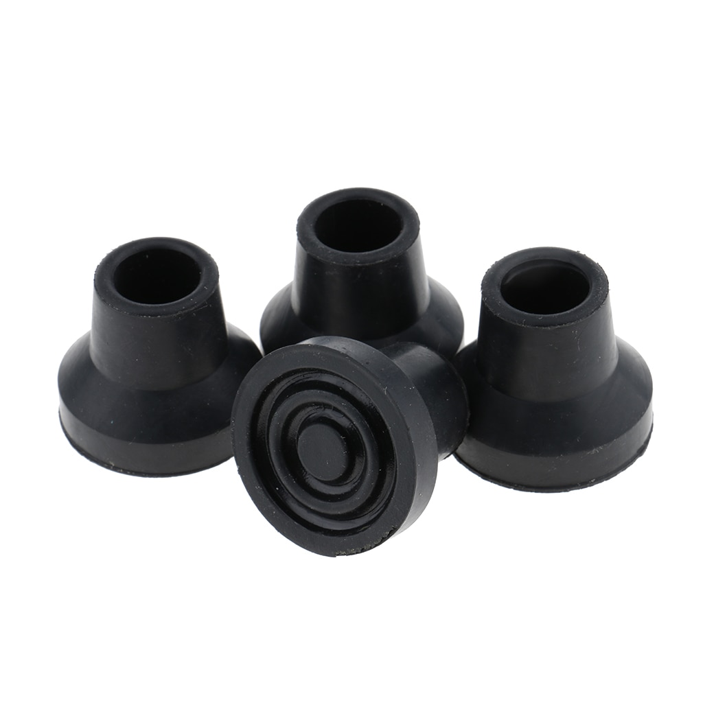 Bastones de goma y puntas para andador, tapas antideslizantes para patas de silla, protectores de puntas para bastones de Trekking, 8 Uds.
