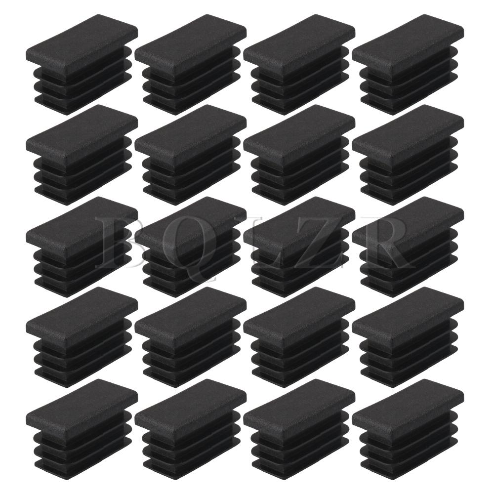 BQLZR 20 x Square Plastic Plug End Cap for Furniture Leg Protector 3x2x1.5cm: 3x1.5x1.8cm