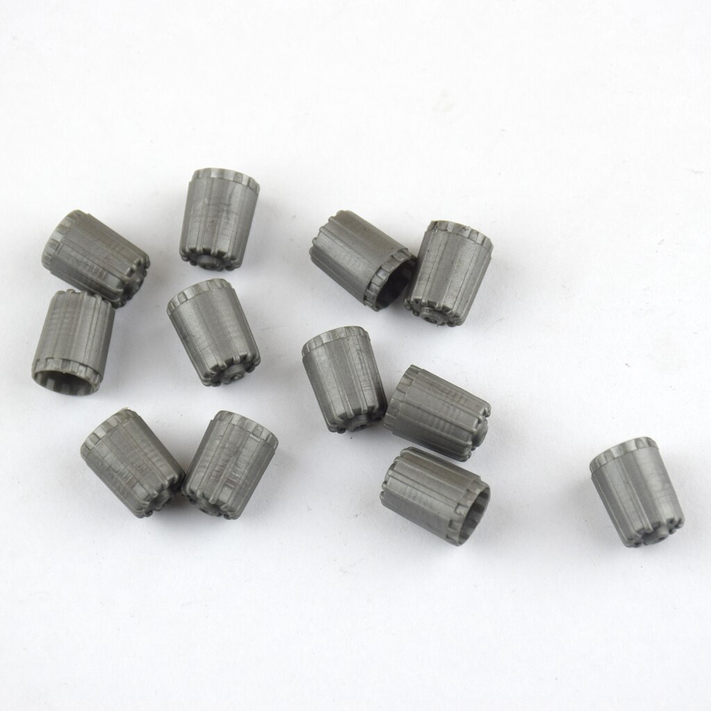 Bouchons de tige de Valve de pneu gris, 12 pièces, capuchon TPMS avec joint torique intérieur