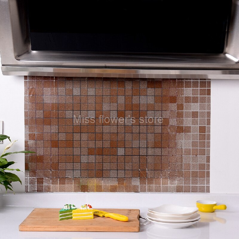 Folie Anti-Olie Waterdichte Zelfklevende Hittebestendige Keuken Muur Papier Sticker