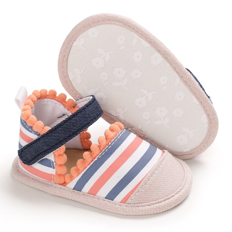 Piękne dziecko sandał dziewczyna kwiat wzór szopka buty letnie dzieci oddychające antypoślizgowe dziecko bawełniane buty0-18M