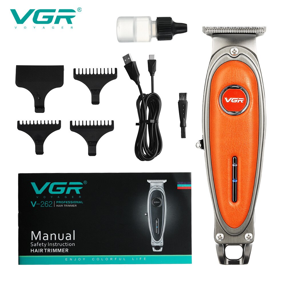 adjustable hair trimmer finishing fading blending hair clipper electric hair cutter beard trimer precision machine: Red