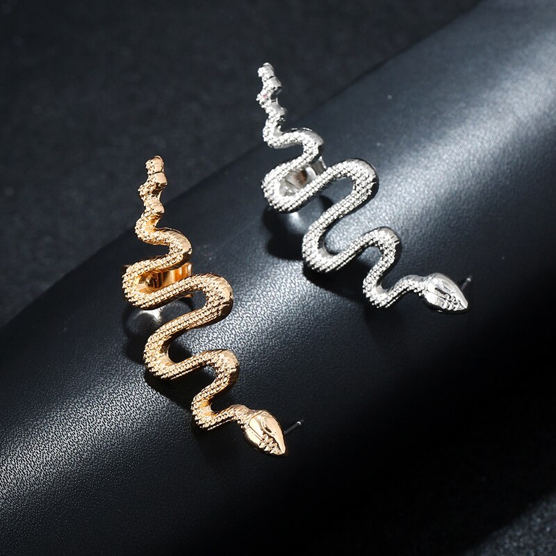 snake earring Rock Style Animal Ear Cuff Zinc Alloy Snake Earcuffs Party Jewelry Accessories Left Right Clip Earrings