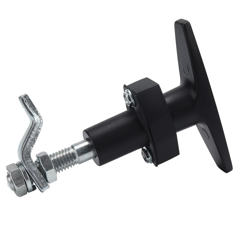 Black Front Fixing T Locks Without Lock Cylinder for Trailer Caravan Canopy Canopie Tool Box