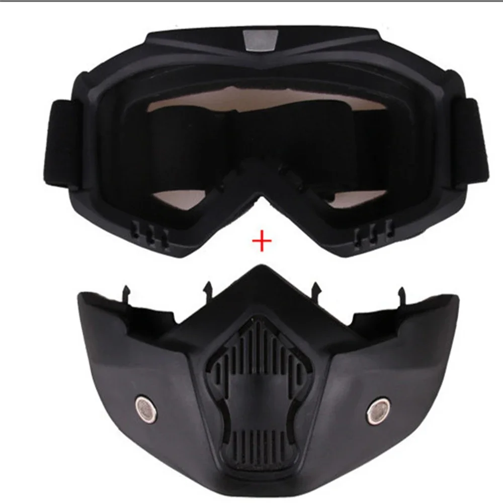 Winter Warm Motorcycle Riding Goggles Riding Mask Anti-fog Anti-UV Windproof Face Mask Snowmobile Goggles Riding Accessories