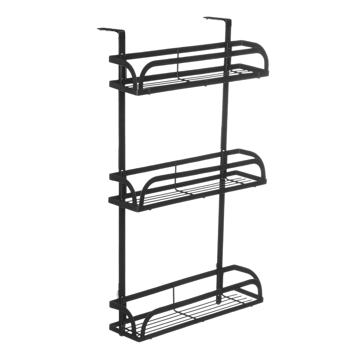 Adsorption Refrigerator Side Rack Wall-mounted Multi-function Storage Holder Kitchen Paper Towel Shelf Rack Organizer: 3 tier