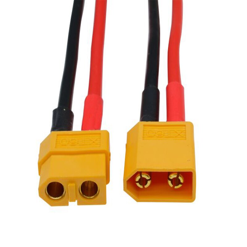 1 pair of XT60 Battery Male Female Connector Plug with 14 AWG Silicon Wire 10cm