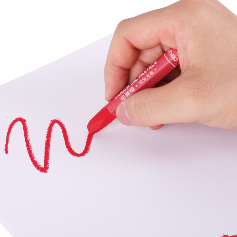 Deli 18 kleuren/doos kleur olie pastel Kleurpotloden Kunstenaar tekening pennen voor kinderen professionele wax krijt schoolbenodigdheden briefpapier