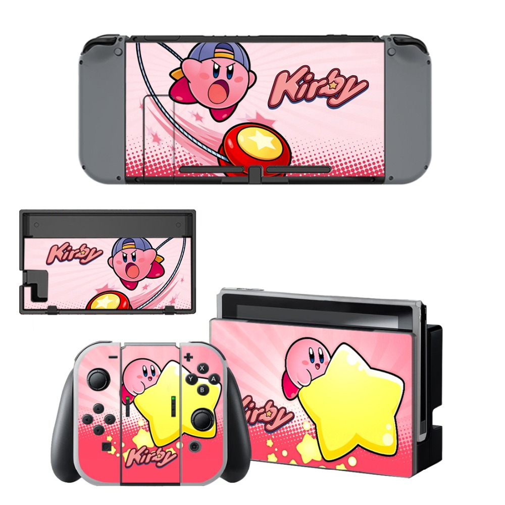 Kirby Skin Sticker vinilo for NintendoSwitch stickers skins for Nintend Switch NS Console Joy-Con Controllers