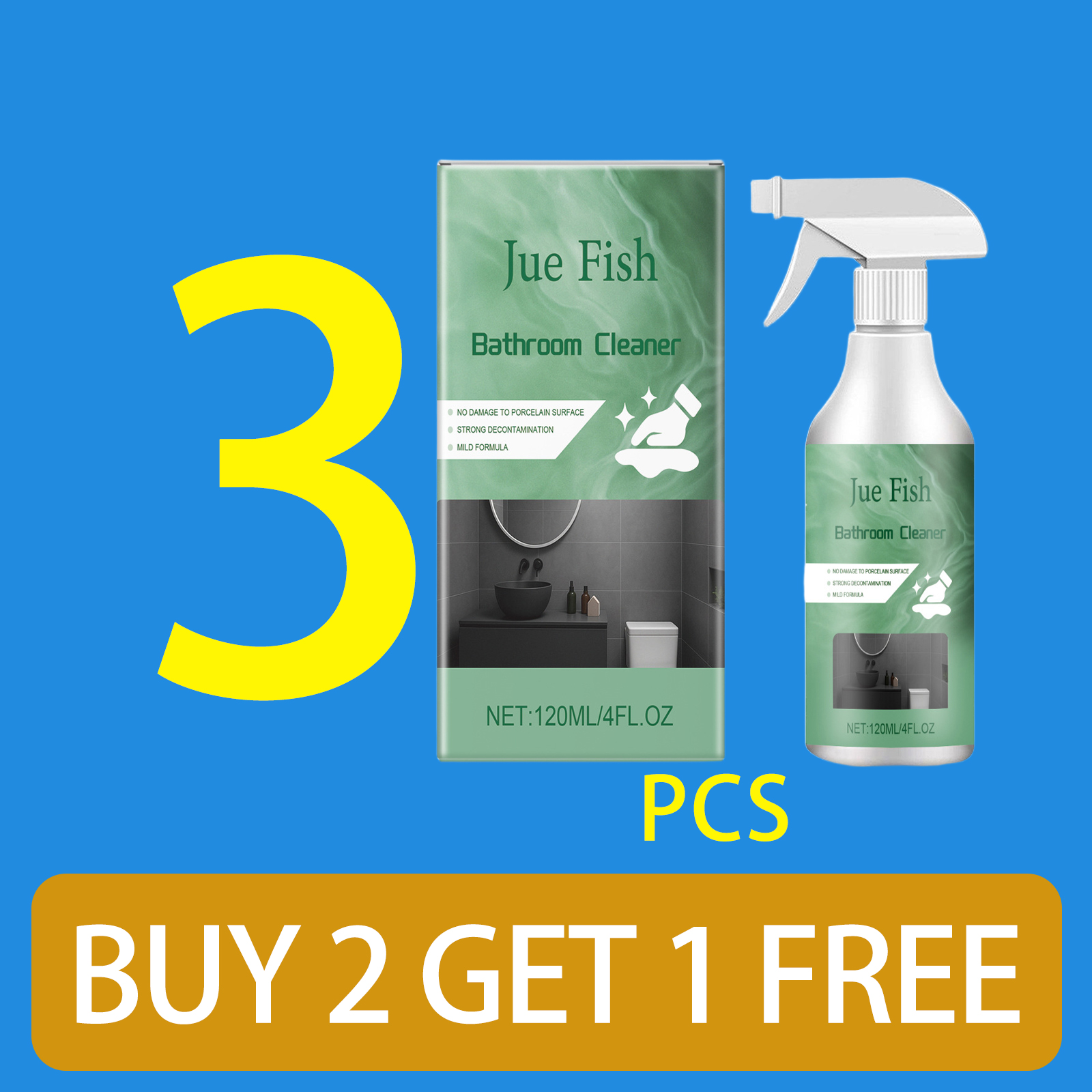 Limpiador multifuncional para baño, desengrasante y escala para el hogar, pulverizador multiusos para manchas difíciles, limpiador de inodoro con ácido oxálico: ROSE