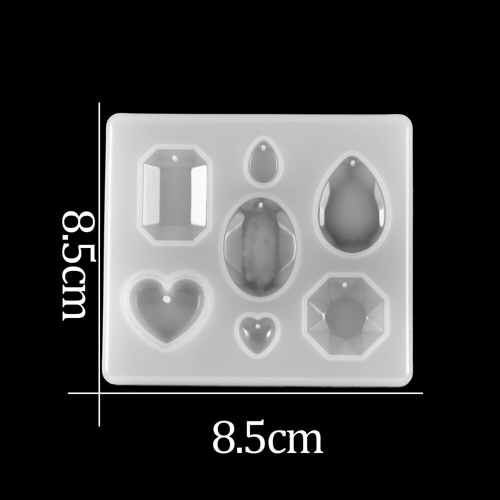 1 Uds gafas botones de silicona de moldes de Epoxy de resina epoxi UV moldes herramientas para la fabricación de la joyería DIY resultados suministros Kits: 5
