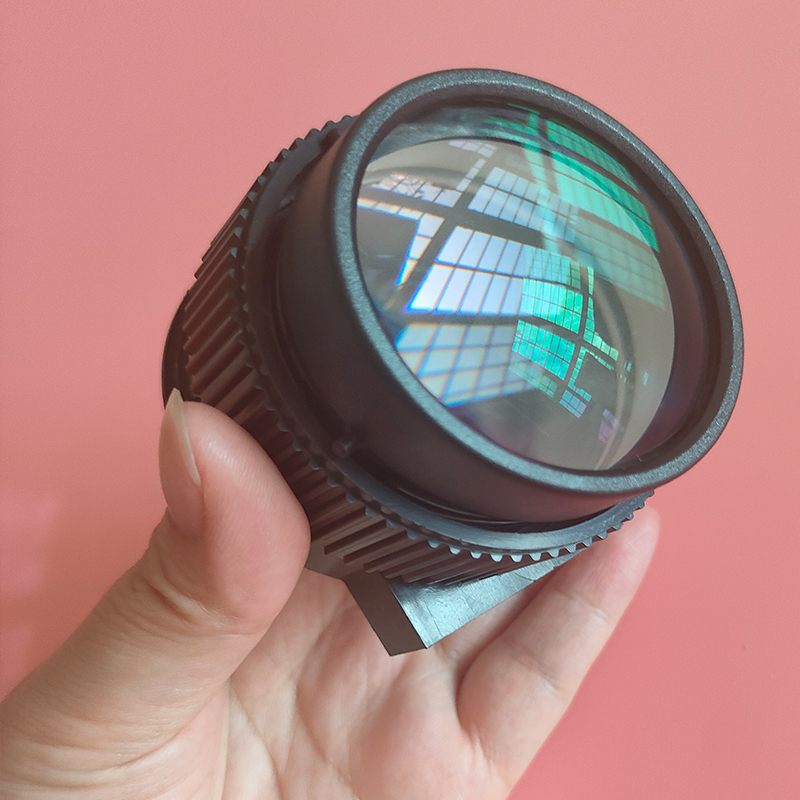 Lente HD para proyector LCD de 4,3 pulgadas, 3 uds., longitud focal de proyección de elementos, lente de cristal con lupa de 142mm