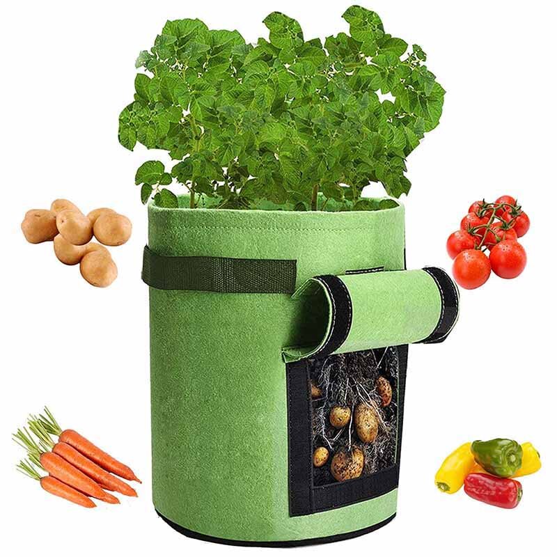 Filcowe worki robić uprawy roślin uchwyty tkaniny ogrodowe doniczki robić ziemniaków szklarnie warzywa rosnące torby nawilżające narzędzia pionowe