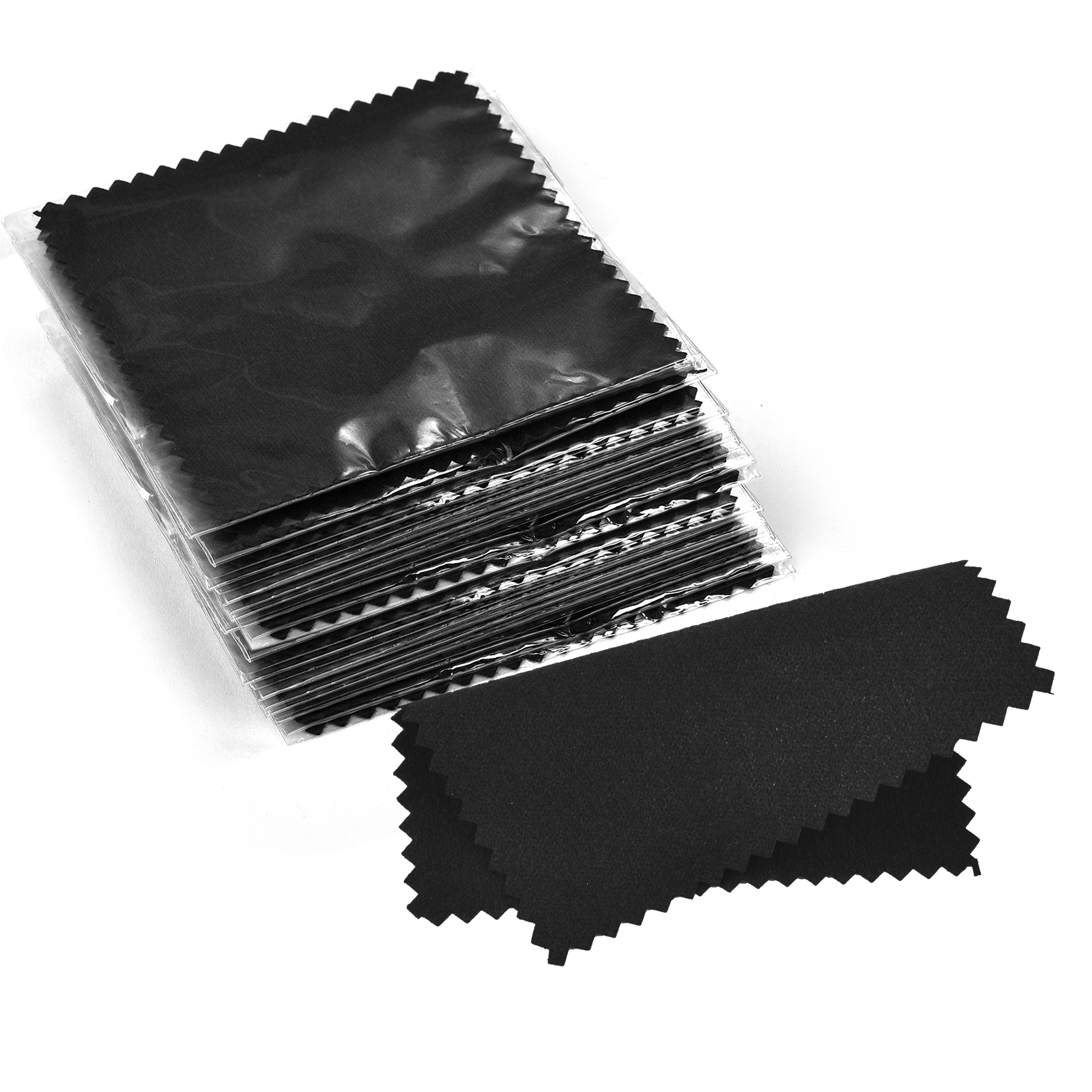 10 Teile/los Schmuck Reinigung Tücher Abwischen Tuch Von Schmuck Mit Individuelle Paket Weiche Sauber Wischen Werkzeug Für Silber Gold Anti staub: Schwarz