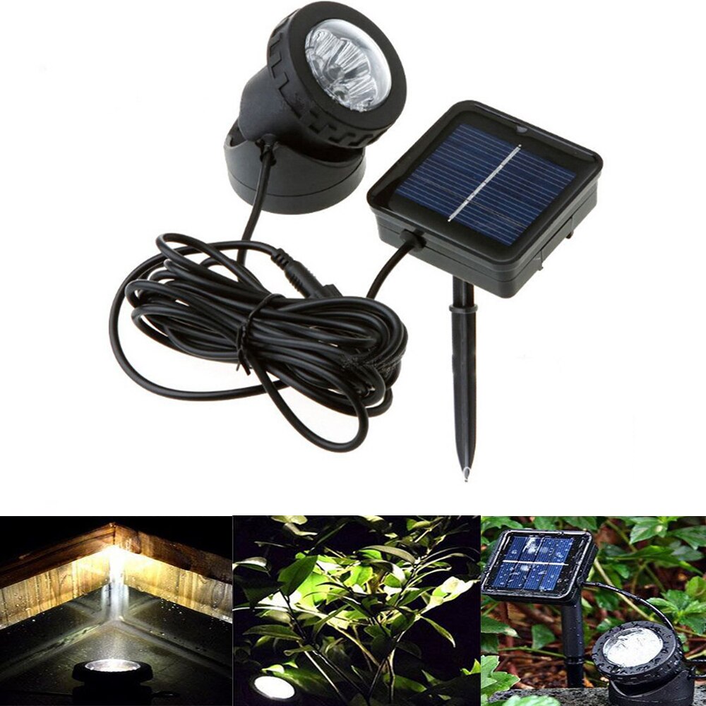 1/2 Lamps Solar Powered Landscape Projection Spotlight Underwater Lights For Garden Pool Pond Lawn Outdoor Lighting Projector