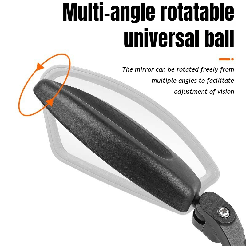 Specchietto retrovisore per bici HD in acciaio inossidabile 360 ° Specchietto retrovisore girevole per MTB Ampliare gli accessori per bici con specchietto per bicicletta da strada con vista grande