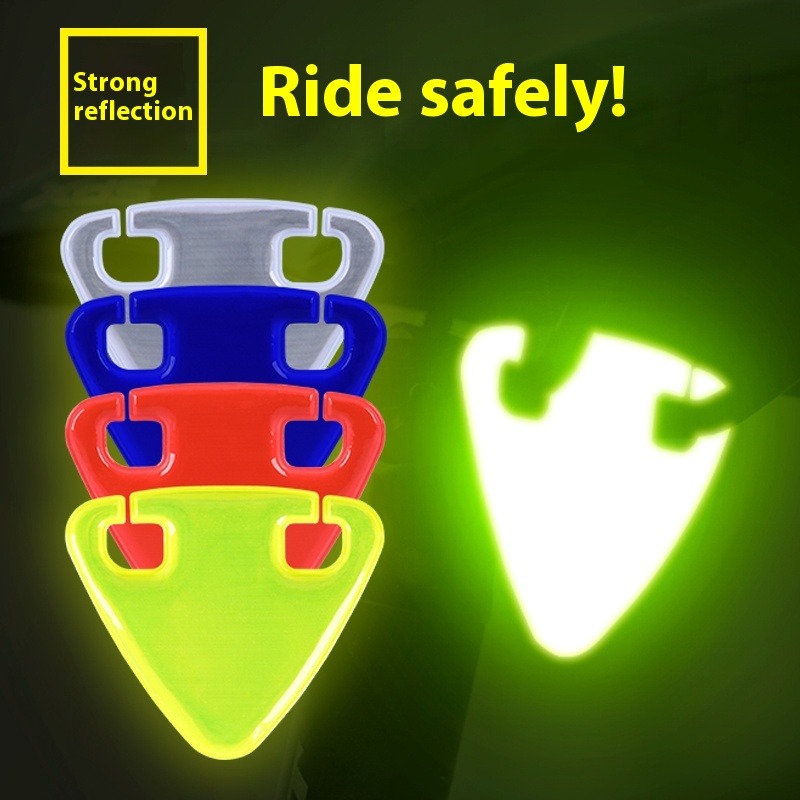 Bicycle Reflective Tail Light Night Riding Reflective Warning Sticker Safe Cycling Lamp MTB Raod Rear Light Bicycle Accessories