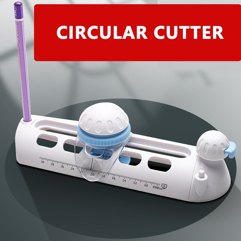 Paper Knife Manual Round Cutter 8-30cm Round Paper Cutter Round Cutter Round Opener Round Cutter Cutting Multi-function Round