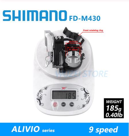Shimano, Alivio cambio 21/24/27, RD-M430 de terciopelo RD-M360 RD-M370/7/8/9, bicicleta de montaña frente a RD-M390, cambio: M430 with Clamp Ring