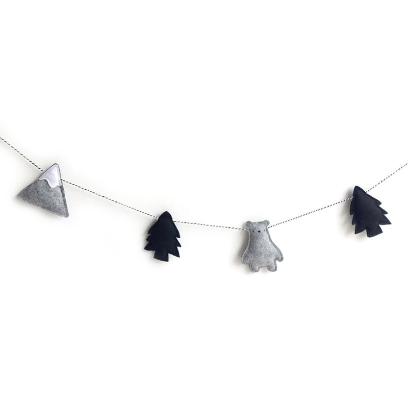Schattige Beer Cloud Boom Opknoping Hanger Kinderen Kinderkamer Props Decoratieve Ornamenten Voor Zuigelingen Baby Fotografie Prop: 6