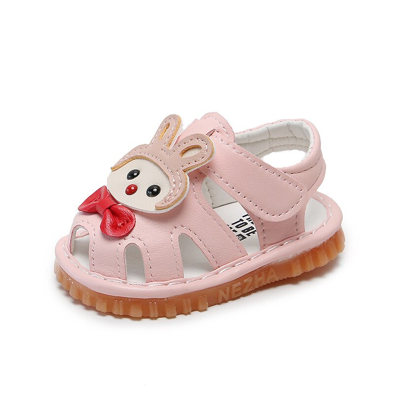 Sandalias de verano para niñas de 0 a 1 o 2 años, zapatos suaves con suela de tendón para niños, sandalias bonitas para niños, zapatos informales de niño