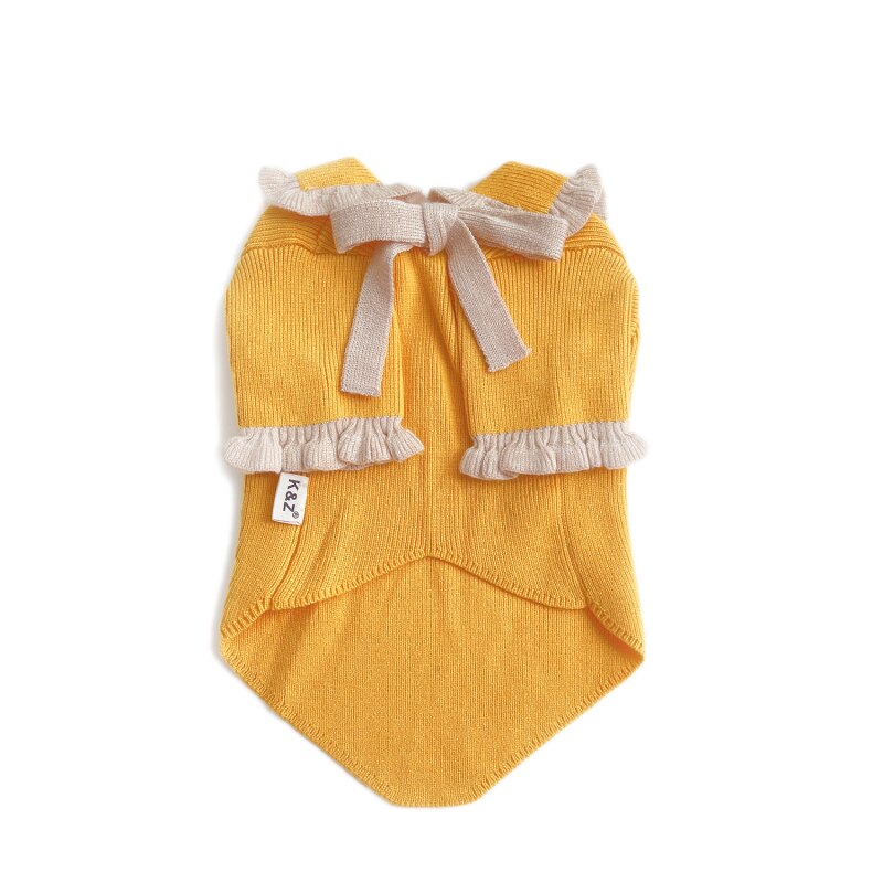 Costume per cani di piccola taglia moda carino abbigliamento per cani abbigliamento per cani cappotto per maglione gatto Chihuahua York pomerania Shih Tzu cucciolo di barboncino malese abbigliamento: Yellow / XL