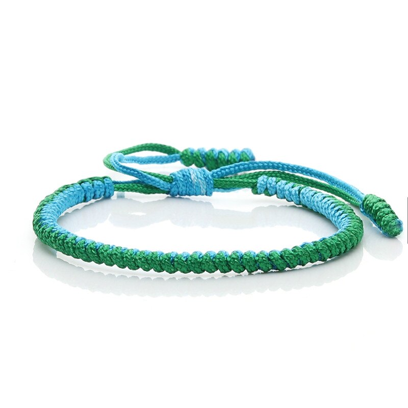 Tibetan Buddhist Adjustable Handmade Braided Bracelets & Bangles Original Knots Lucky Rope Charm Bracelet For Women Men Jewelry: style 11