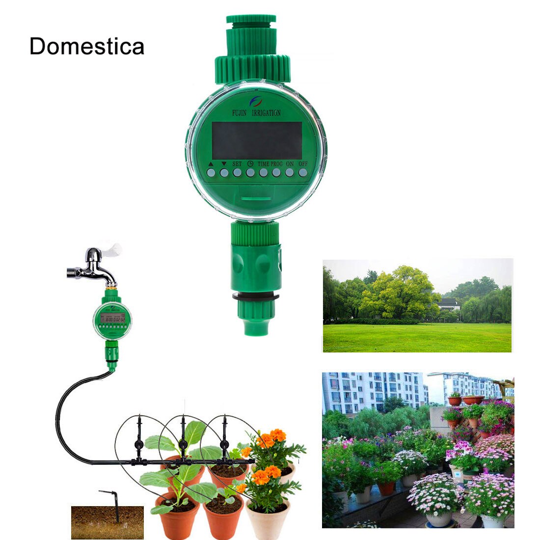 Garden Water Timer Automatic Electronic Watering Controller Home Garden Irrigation Timer System Digital Sprinkler Timer