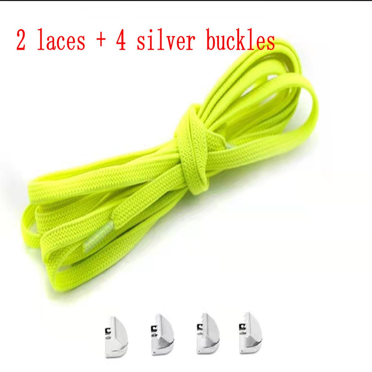 Cordones elasticos zapatillas sznurówki których nie trzeba wiązać sznurowadła dla dzieci i trampki dla dorosłych sznurowadło szybki leniwy metalowy zamek sznurowadła: cytrynowy żółty