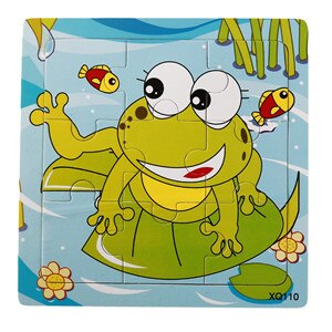 9Pcs Woodpuzzle Baby Peuter Vroege Ervaring Intelligentie Cartoon Animal Bee Puzzel Houten Speelgoed: 01