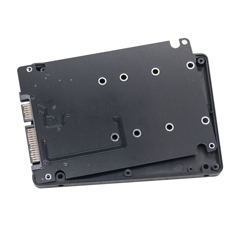 Adaptador Dual M.2 a SATA3.0, adaptador SSD de protocolo M.2 SATA, 2 puertos NGFF M.2 B Key a SATA 3,0 6Gbps, caja de tarjeta convertidora M2 a SATA