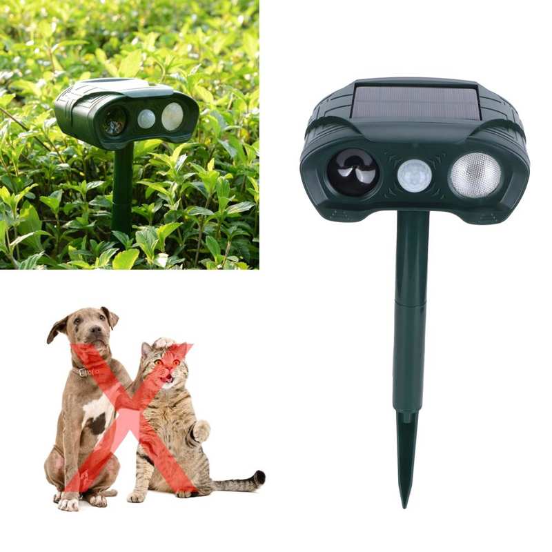 Ultrasonic Animal Repeller USB Charging Cat Dog Pest Control Repeller for Outdoor Garden Doggy Training Clicker